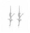 Graceful Ballerina Dancer Sterling Earrings