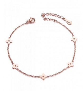 SHEGRACE Flower Chain Anklet Bracelet