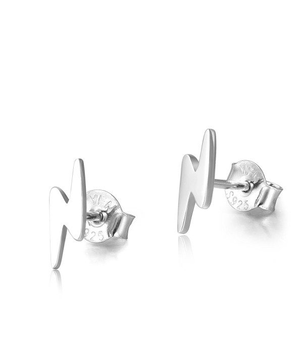 Sterling Lightning Infinity Earrings Bolt silver