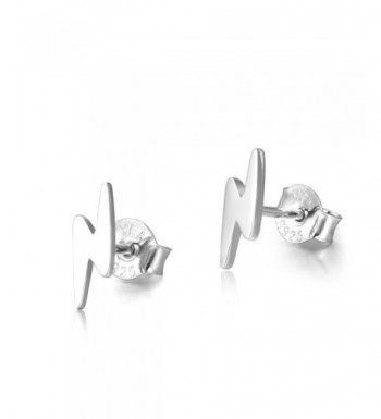 Sterling Lightning Infinity Earrings Bolt silver