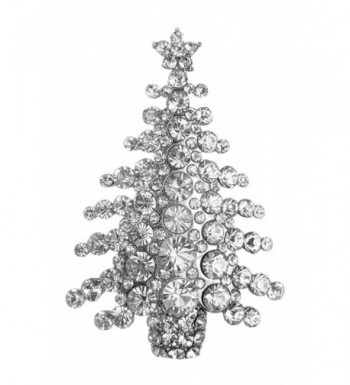 Bejeweled Christmas Rhinestone Brooch 468