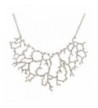 Alloy Silver Branch Necklace Inches
