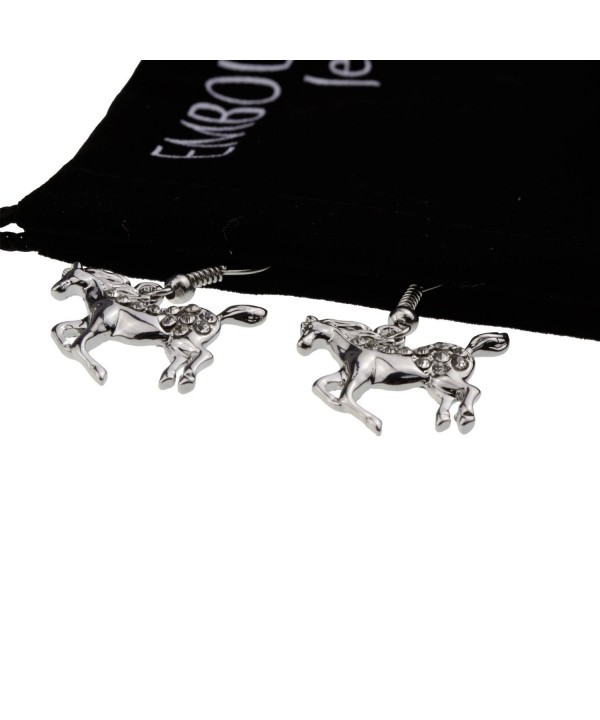 Galloping Prancing Crystal Earrings Jewelry Galloping Prancing Crystal Earrings Jewelry