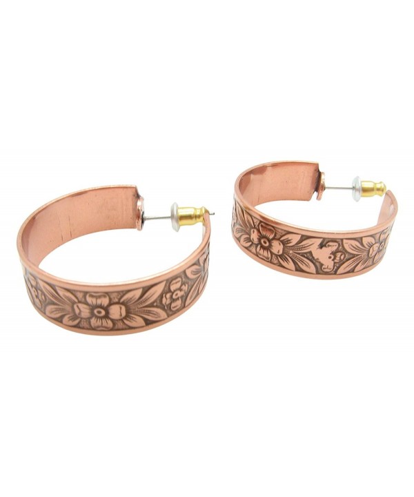 Copper Hoop Earrings CE331CO diameter