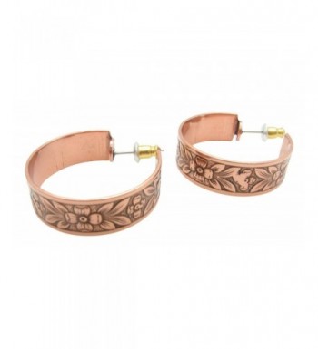 Copper Hoop Earrings CE331CO diameter