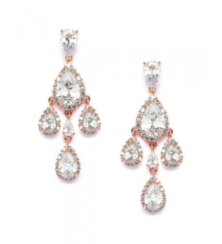 Mariell Wedding Bridal Chandelier Earrings