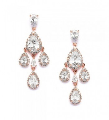 Mariell Wedding Bridal Chandelier Earrings