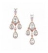 Mariell Wedding Bridal Chandelier Earrings