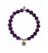 EvaDane Precious Amethyst Gemstone Bracelet