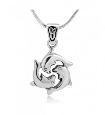 Sterling Dolphin Harmony Friendship Necklace