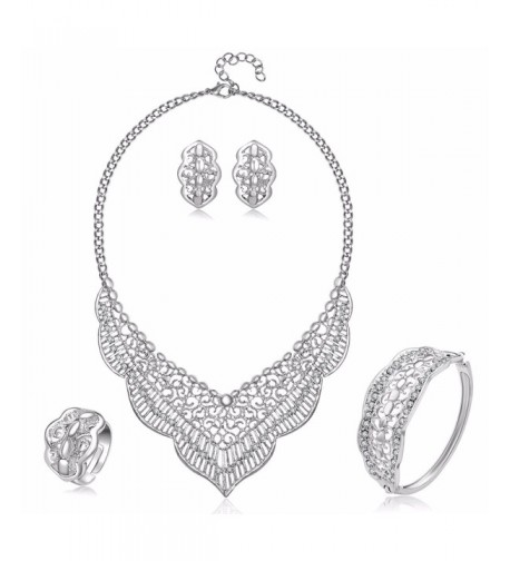 MOOCHI Plated Crystal Embedded Jewelry