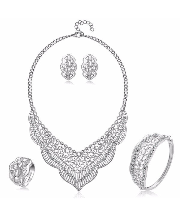 MOOCHI Plated Crystal Embedded Jewelry