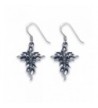 Sterling Silver Flaming French Earrings