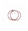 Large Color Hoop Earrings Inch