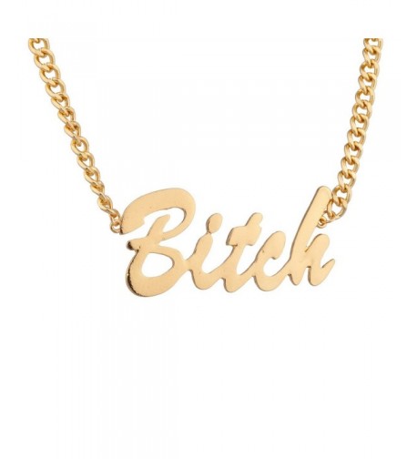 Lux Accessories Gangster Pendant Necklace