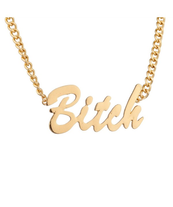 Lux Accessories Gangster Pendant Necklace