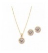 Mariell Dainty Zirconia Necklace Earrings