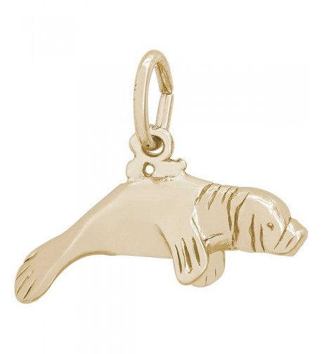 Rembrandt Charms Manatee Plated Silver