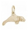 Rembrandt Charms Manatee Plated Silver