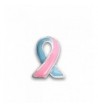 Pink Blue Ribbon Lapel Pin