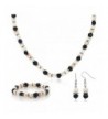 Multi Color Cultured Freshwater Necklace Earrings