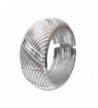 Silver Pattern Hinged Bangle Bracelet