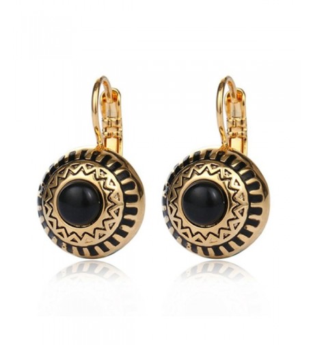 Bohemian Color Alloy Carving Earring