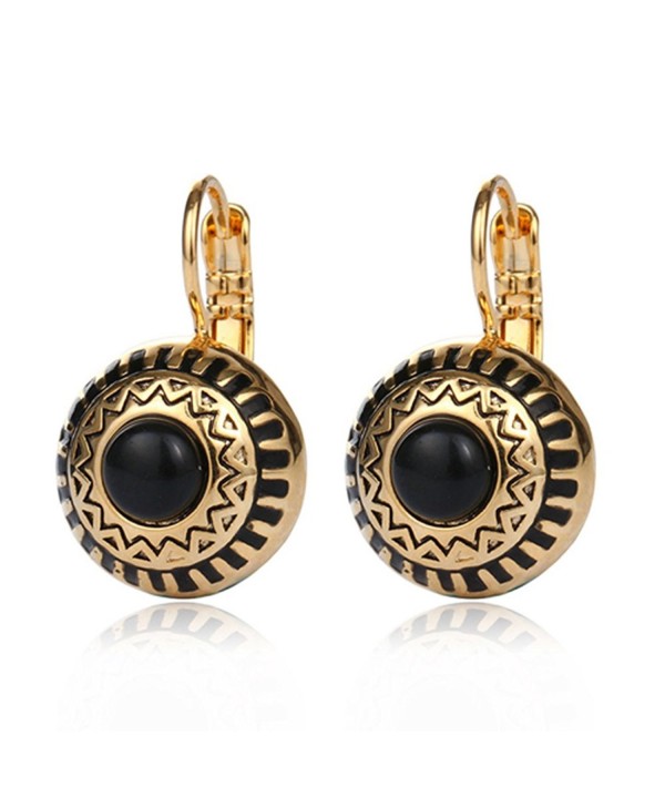 Bohemian Color Alloy Carving Earring