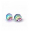 Changing Iridescent Earrings Stainless Titanium