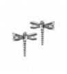 Sterling Silver Garden Dragonfly Earrings