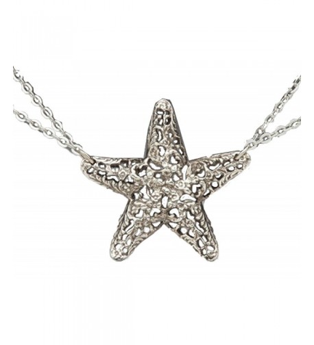 Silver Spoon Double Necklace Starfish