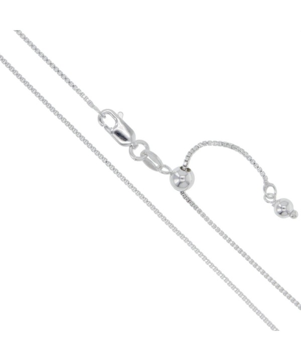 Sterling Silver Adjustable Genuine Necklace