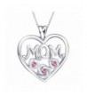 Sterling Zirconia Vintage Pendant Necklace