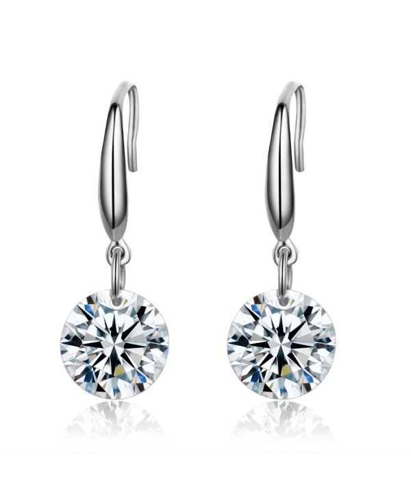 SBLING Platinum Plated Sterling Earrings Swarovski