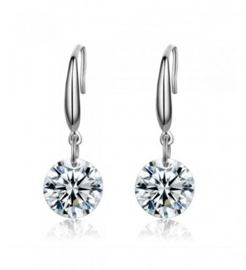 SBLING Platinum Plated Sterling Earrings Swarovski