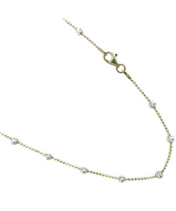 Sterling Two tone Colored Vermeil Necklace