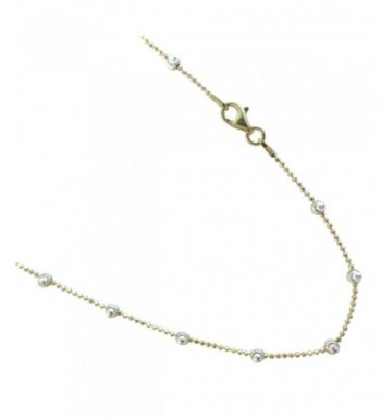 Sterling Two tone Colored Vermeil Necklace