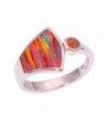 CiNily Silver Orange Jewelry Gemstone