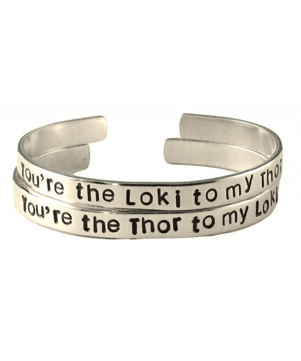 Thor Inspired Stamped Aluminum Bracelets