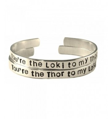 Thor Inspired Stamped Aluminum Bracelets