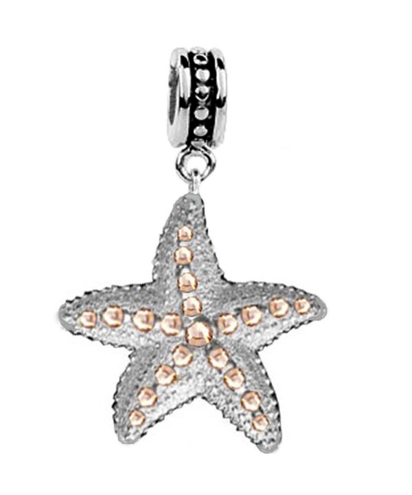 Sterling Starfish Swarovski Crystals Bracelet