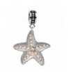 Sterling Starfish Swarovski Crystals Bracelet