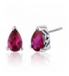 Carats Created Earrings Sterling Rhodium