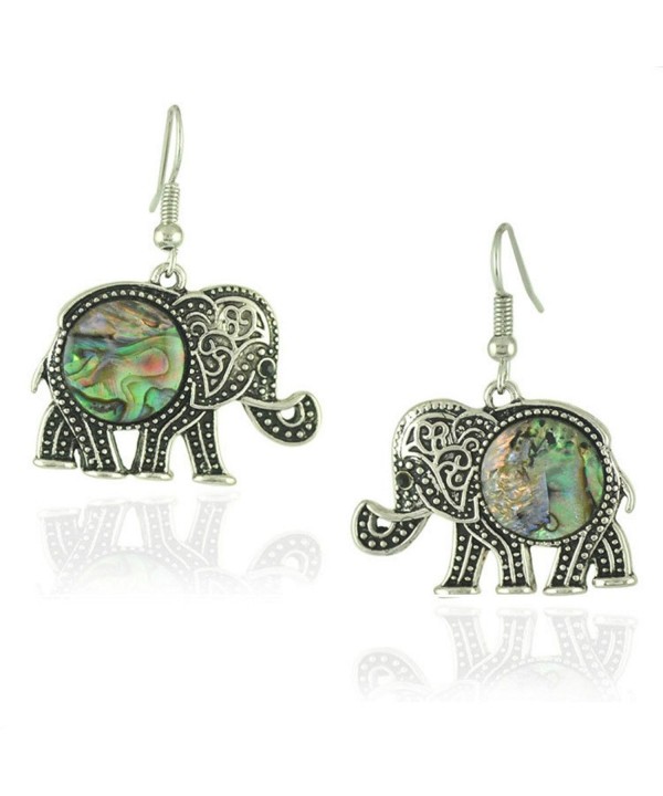 Womens Trendy Elephant Dangle Earrings