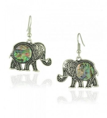 Womens Trendy Elephant Dangle Earrings