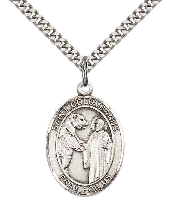 Sterling Columbanus Pendant Stainless Motorcyclists