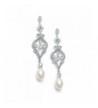 Mariell Vintage Zirconia Earrings Freshwater