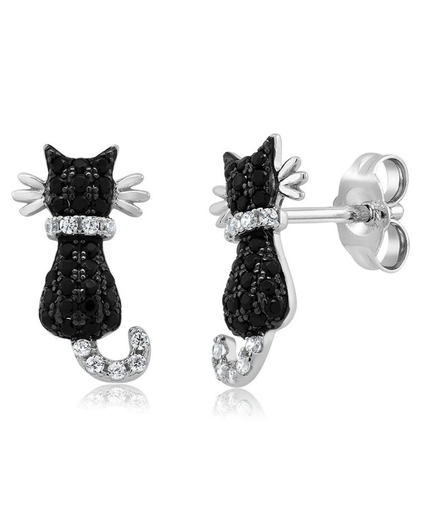 Adorable Sterling Silver Zirconia Earrings