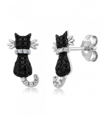 Adorable Sterling Silver Zirconia Earrings