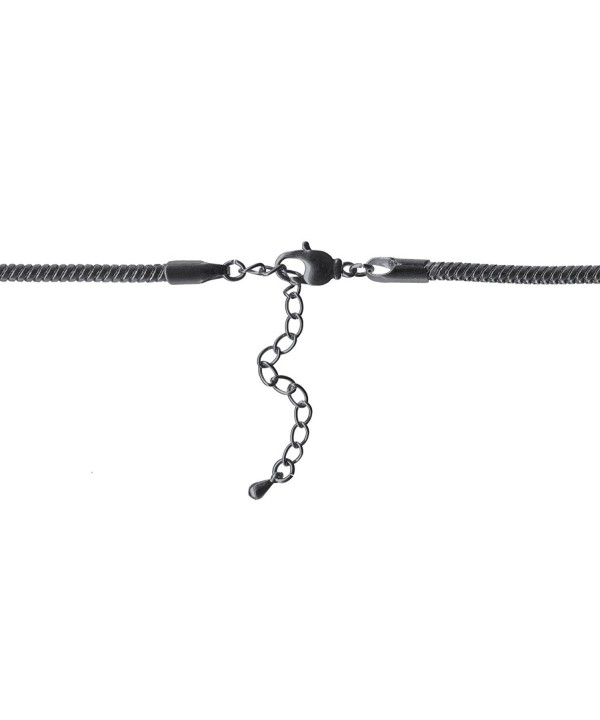 Gunmetal Calypso Snake Chain Necklace